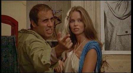 Adriano Celentano e Barbara Bach (dal film Ecco noi per esempio...)