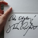 autografo di Adriano Celentano con dedica