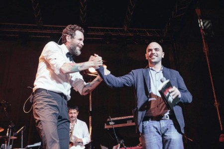 Lorenzo Jovanotti Cherubini e Roberto Saviano a Cortona (04/08/2013)