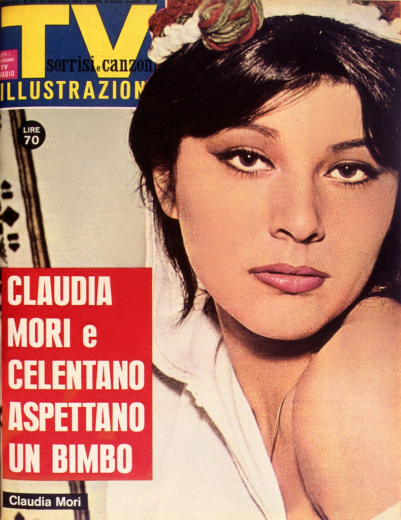 Claudia Mori: copertina di TV Sorrisi e Canzoni n°46 del 1964