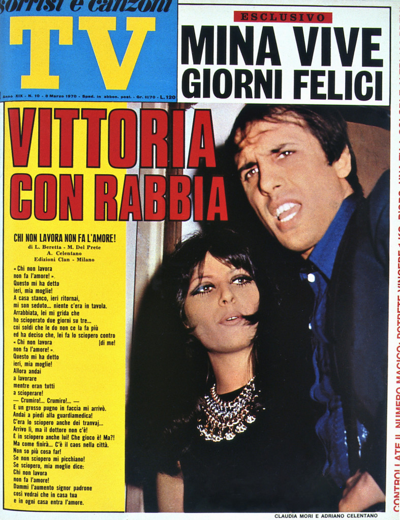 Claudia Mori: copertina di TV Sorrisi e Canzoni n°10 del 1970