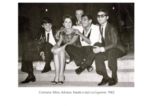 Cremona: Mina, Adriano, Natale e Jack La Cayenne, 1962.