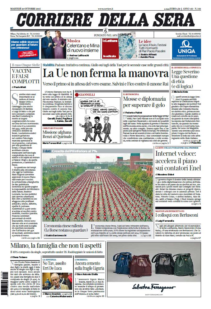 Corriere della Sera 20-10-2015