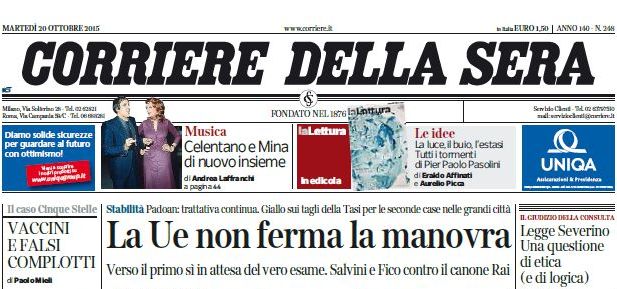 Corriere della Sera 20-10-2015