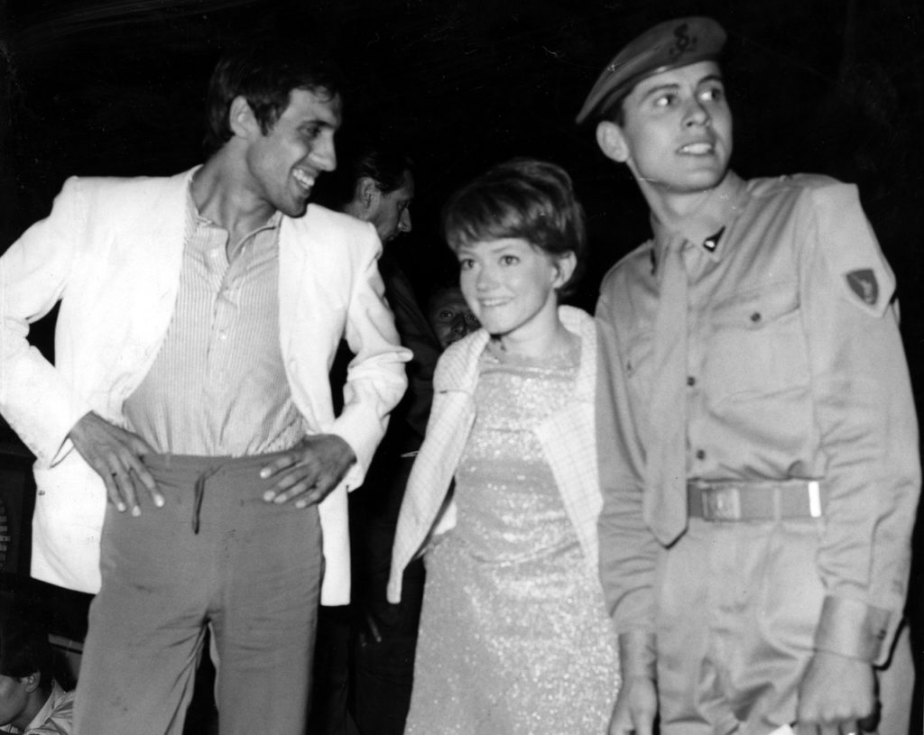 Adriano Celentano con Rita Pavone e Gianni Morandi