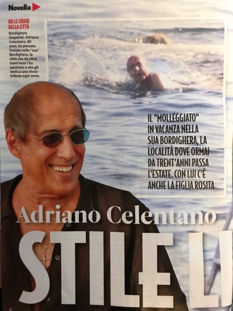 Adriano Celentano a Bordighera (estate 2018)