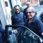 l'arrivo di Adriano Celentano all'hotel Due Torridi Verona