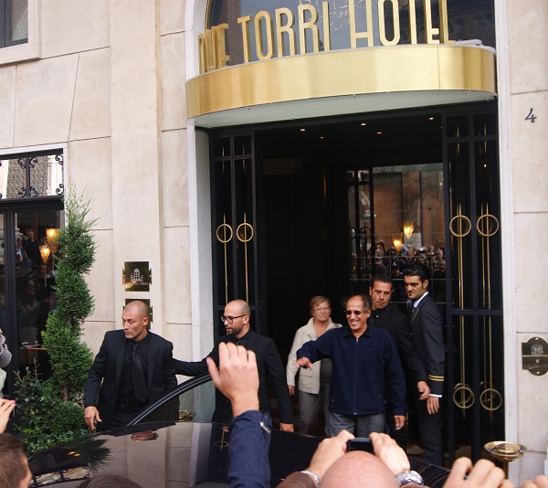 Adriano Celentano all'Hotel Due Torri di Verona (2012)