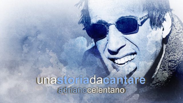 logo della trasmissione "Una storia da cantare" dedicata ad Adriano Celentano