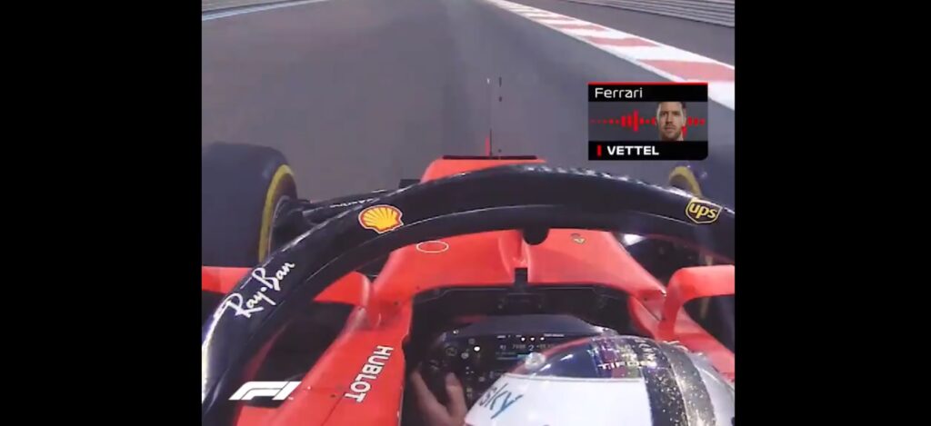 Vettel e la sua versione di Azzurro